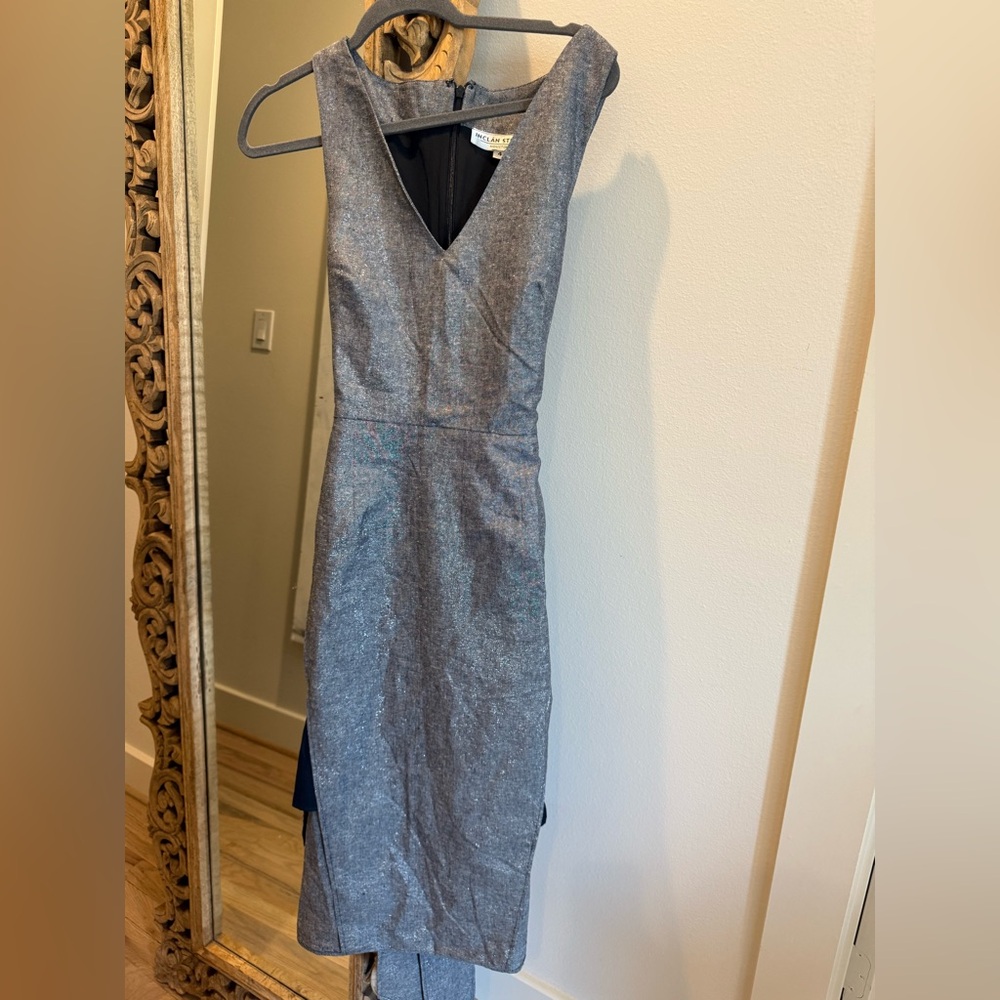 Inclan Studio Elegant Gray Dress